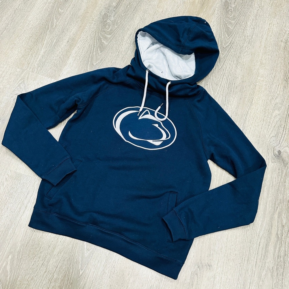 Colosseum Penn State Nittany Lions Navy Blue Cowl Neck Hoodie Womens Medium